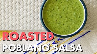 Creamy Roasted Poblano Salsa in Béchamel  Mexican Cooking Academy [upl. by Ermeena]