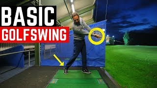 THE MOST BASIC GOLF SWING IN SLOW MOTION [upl. by Yoo]