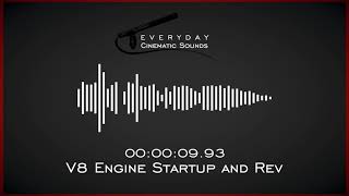 V8 Engine Startup and Revving  HQ Sound Effects [upl. by Kirred]