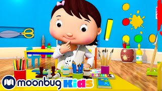 Painting And Drawing Song  LBB Songs  Learn with Little Baby Bum Nursery Rhymes  Moonbug Kids [upl. by Hsekin631]