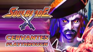 SOUL BLADE PS1  CERVANTES Arcade Mode Playthrough [upl. by Violetta746]