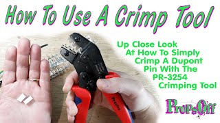 How To Crimp A JSTXH Pin  PR3254SN28B Crimping Tutorial for Dupont Pins And Connectors [upl. by Rotberg]