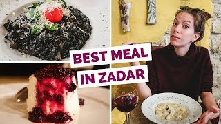 Croatian Food  Delicious Meal in Zadar Croatia [upl. by Giraldo]