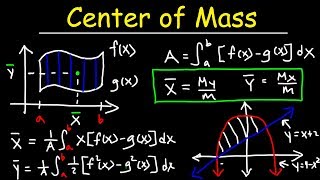 Center of Mass amp Centroid Problems  Calculus [upl. by Elirpa]