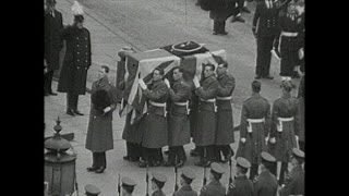 Winston Churchills funeral [upl. by Nilyak291]