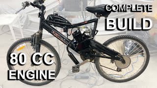 80cc Bicycle Engine From Amazon  Complete Build From Start to Ride [upl. by Ynez]