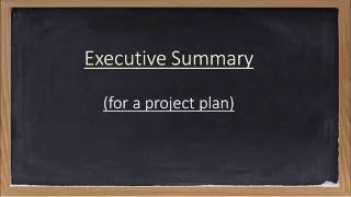 Overview of an Executive Summary [upl. by Anthe]