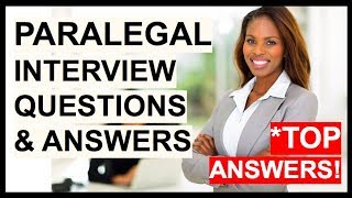 PARALEGAL Interview Questions And Answers How To Become A Paralegal or Legal Assistant [upl. by Tull36]