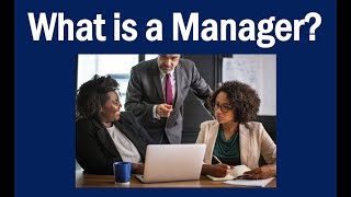 What is a Manager [upl. by Retla601]