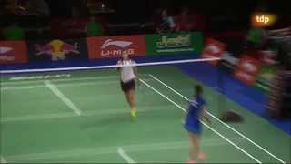 Final campeonato mundial Badminton 2014 Carolina Marin campeona [upl. by Arand]