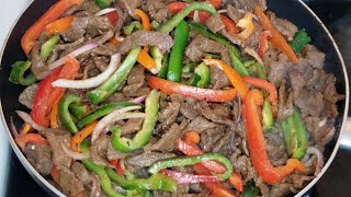 Fajitas de Res receta facil [upl. by Avon181]