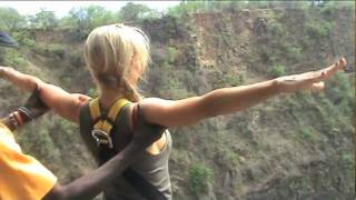 Bungee Jumping at Victoria Falls Pt 1 [upl. by Kaine763]