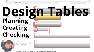 Creating and Debugging a Design Table in Solidworks [upl. by Molly888]