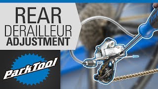 How to Adjust a Rear Derailleur – Limit Screws amp Indexing [upl. by Bena]