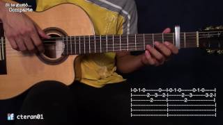 España Cani  Tutorial Guitarra [upl. by Crudden]