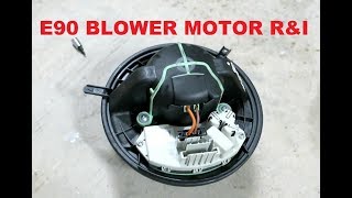 E90 BMW Five Minute Blower Motor Removal [upl. by Sotnas34]