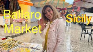 Ballaro Market  Palermo Sicily [upl. by Kirtap]