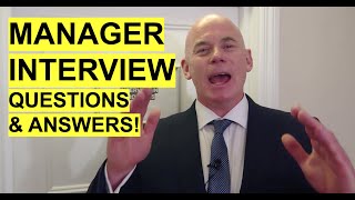 MANAGER Interview Questions and Answers How to PASS a Management Job Interview [upl. by Shalom948]