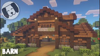 Minecraft How To Build A Barn Tutorial [upl. by Converse]