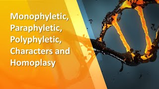 Monophyletic Paraphyletic Polyphyletic Characters and Homoplasy Lesson 5 Miller Harley [upl. by Thirzia]