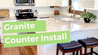 Installing Granite Countertops [upl. by Enimzaj580]