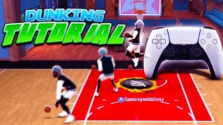 HOW TO DO THE GLITCHY HOP STEP CONTACT DUNK GLITCH IN NBA 2K22 DUNK FROM 3PT LINE FULL TUTORIAL [upl. by Ahtenek]