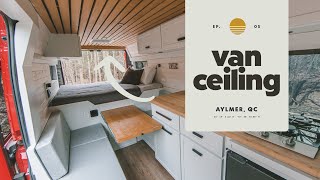 BEST Campervan DIY Ceiling I How To Build and Install [upl. by Aveneg]