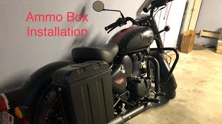 2023 Royal Enfield Classic 350 Pannier Installation [upl. by Niddala]