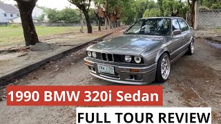 1990 BMW 320i E30 Sedan 4spd AT  FULL TOUR REVIEW [upl. by Damal729]