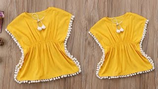 DIY Kaftan Baby Top Cutting amp Stitching Full Tutorial [upl. by Lafleur346]