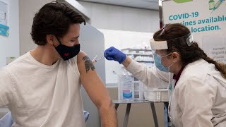 PM Justin Trudeau receives the AstraZeneca vaccine [upl. by Ellary58]