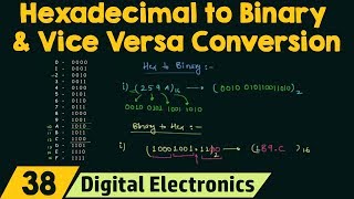 Hexadecimal to Binary amp Binary to Hexadecimal Conversion [upl. by Avruch291]