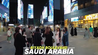 Riyadh Saudi Arabia Night Life  Riyadh Boulevard Walking Tour  4K [upl. by Bixler]