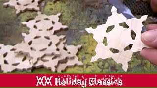 How to make wooden snowflakes by the dozens [upl. by Fanchan]