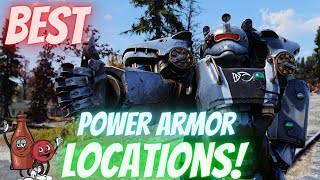 Fallout 76  The BEST Locations to find and FARM for Power Armor and its Pieces Beginners Guide [upl. by Noslrac936]