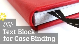 DIY Text Block  Case Bookbinding Tutorial  Sea Lemon [upl. by Kailey]