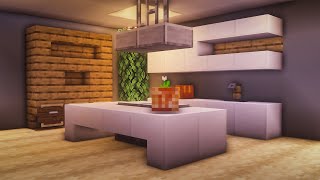 Minecraft How to Build a Modern Working Kitchen [upl. by Ecinnahs4]