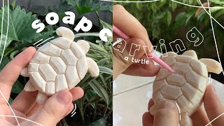 soap carving  a turtle [upl. by Galven22]