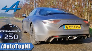 Alpine A110S 0250kmh ACCELERATION TOP SPEED amp Exhaust SOUND by AutoTopNL [upl. by Farrington]