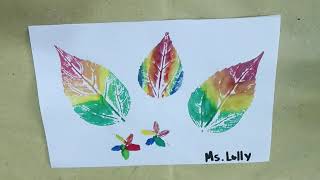 Artwork about Printmaking  Rainbow Nature Print [upl. by Pellikka]