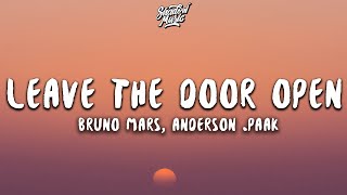 Bruno Mars Anderson Paak  Leave The Door Open Lyrics [upl. by Tatianna]