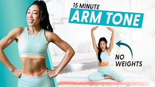 15 Minute Arm Burnout weightless upper body workout [upl. by Belding]