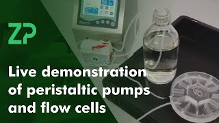 Live demonstration of peristaltic pumps and flow cells [upl. by Laehcor]