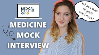 MEDICINE MOCK INTERVIEW  Answering common questions [upl. by Leroi]