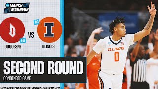 Illinois vs Duquesne  Second Round NCAA Tournament extended Highlights [upl. by Clercq171]