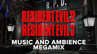 Resident Evil 2 amp 3 Music and Ambience Megamix [upl. by Adiehsar]