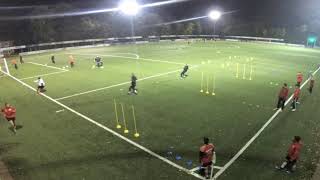 Fussballtraining  Warm up  Dribbeln und Passen [upl. by Ymac]