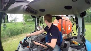 Carting Slurry  New Holland T6070  GoPro HD [upl. by Clarance]