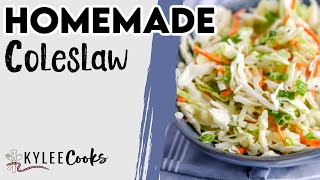 Easy Coleslaw Homemade Coleslaw Dressing Recipe [upl. by Jepson]