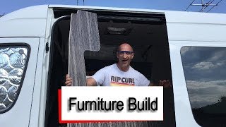 Mercedes Sprinter Campervan  Furniture Build  Part 1 [upl. by Kalmick]